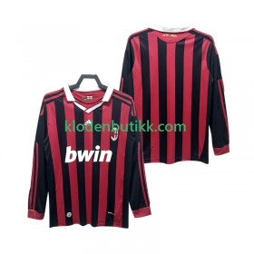 AC Milan 2009 2010 Retro Hjemme Fotballdrakt Langermet